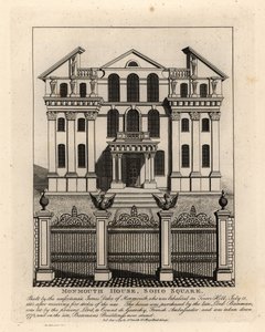 Monmouth House, Soho Square, revet 1773 av John Thomas Smith