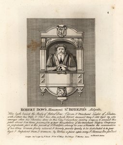 Monument til kjøpmann Taylor og filantrop Robert Dow i St Botolph