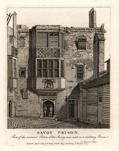 Savoy fengsel, en del av det gamle palasset i Savoy, brukt som et militærfengsel på 1700-tallet