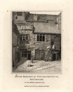 Sørlige rester av Winchester House, Southwark av John Thomas Smith