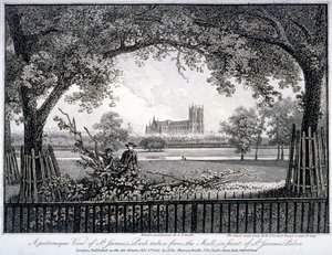 St James Park, fra kjøpesenteret foran St James