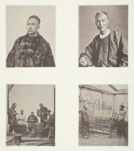 A Cantonese Gentleman, A Cantonese Gentleman, Schroffing Dollars, Reeling Silk, ca. 1868. av John Thomson