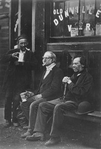Wall Workers, ca. 1877 (s/hvitt-bilde) av John Thomson