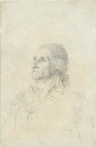 (Uidentifisert mann - muligens Washington?) av John Trumbull