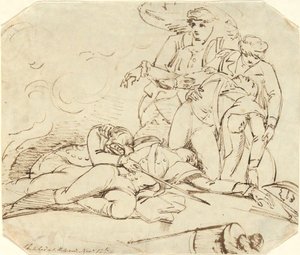 General Montgomerys død i angrepet på Quebec, 31. desember 1775 av John Trumbull