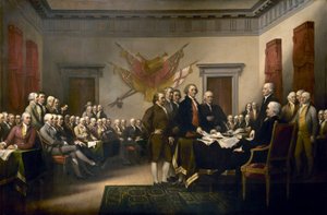 Uavhengighetserklæringen av John Trumbull