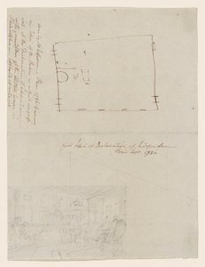 Første idé om uavhengighetserklæringen, Paris, sept. 1786 av John Trumbull