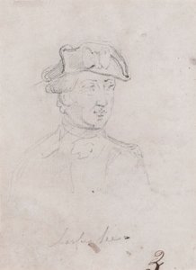 Generalmajor Charles Lee, studie for foreslått av John Trumbull