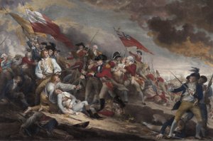 General Warrens død i slaget ved Bunker Hill, 17. juni 1775, pub. 1786