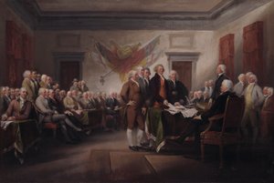 Uavhengighetserklæringen, 4. juli 1776. av John Trumbull