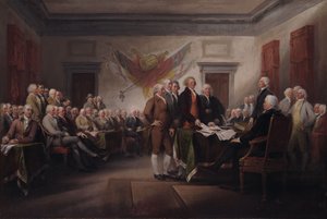 Uavhengighetserklæringen, 4. juli 1776 av John Trumbull