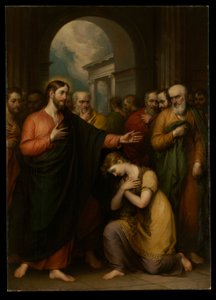 Kvinnen tatt i utroskap av John Trumbull