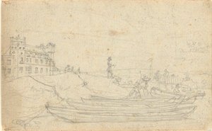 Uten tittel, fra folio: Skisser i Frankrike og Tyskland, ett av 22 ark i Folio B av John Trumbull