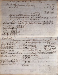 Detaljer om raketten fra Rastricks notatbok, Rainhill Trials, 1829 av John Urpeth Rastrick