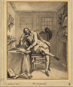 Don Quijote i studiet sitt