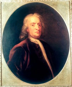 Isaac Newton , engelsk matematiker, astronom og fysiker, c1725