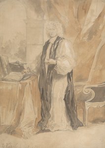 Portrettstudie av en guddommelig av John Vanderbank