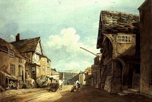 Ser nedover High Street, Conway av John Varley