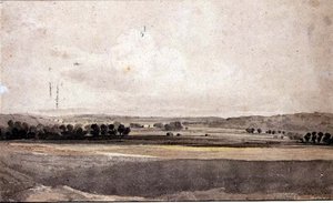 Nær Handborough, Oxon av John Varley