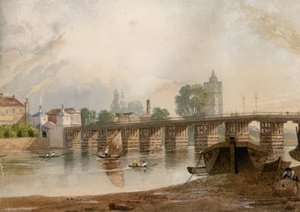 Old Battersea Bridge av John Varley