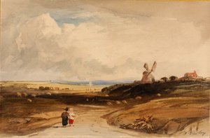 Small Landscape Dutch, tidlig på 1800-tallet.