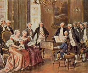 Mozart før keiserinne Maria Theresa av John W.G. Bond