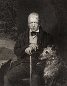 Sir Walter Scott, gravert av W. Holl, fra 
