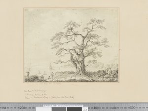 F.44 View on Sea Shore, stort tre i sentrum, ca. 1783-84 av John Webber