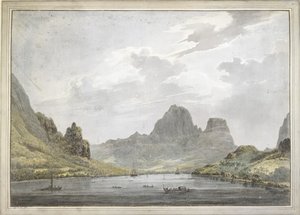 Utsikt over Papetoai Bay, Moorea av John Webber