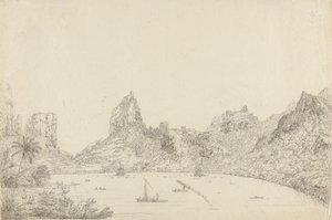 Utsikt over havnen i Taloo på øya Eimeo av John Webber