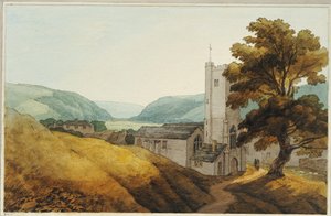 Fra kirkegården i Dulverton, Somerset, 1800 av John White Abbott