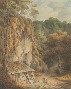 Skiferbrudd i Widecombe, Devon av John White Abbott