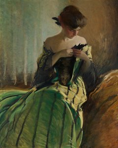 Studie i svart og grønt, 1906.