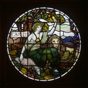 Biddulph Grange, James Powell & Sons, John William Brown (1842-1928), Earth, 1903, Art Nouveau