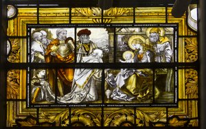 Oxford, Trinity College, James Powell & Sons, John William Brown (1842-1928), The Adoration Of The Magi, 1885 av John William Brown