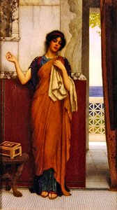 Et sting i tid (tomgangstanker) av John William Godward