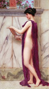 Juvelskrinet (en dyrebar gave) av John William Godward