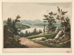 Utsikt nær Hudson/ #15 av Hudson River Portfolio av John William Hill