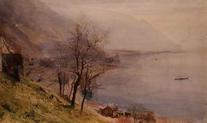 Over Montreux av John William Inchbold