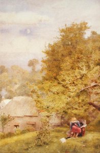 1914 i England (akvarell på papir) av John William North