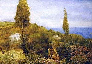 The House of Roses, Tripoli (akvarell over blyant på papir)