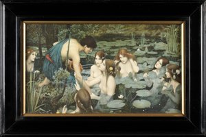 Hylas og nymfene (farget trykk) av John William Waterhouse