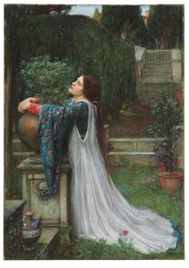 Isabella og potten med basilikum, 1907 av John William Waterhouse
