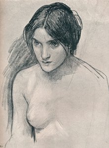 Studie for maleriet Hylas and the Nymphs, c1896 av John William Waterhouse