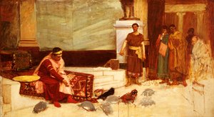 Favorittene til keiser Honorius av John William Waterhouse