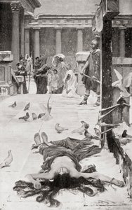 Den hellige Eulalias martyrdød, etter maleriet av John William Waterhouse, fra Hutchinsons History of the Nations, utgitt 1915 av John William Waterhouse
