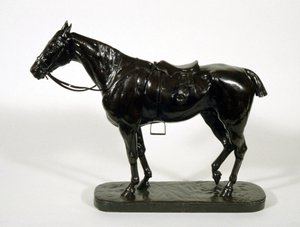 Trøtt jeger (bronse) av John Willis Good