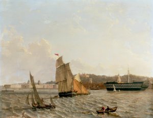Utsikt over Themsen til Greenwich med Greenwich Hospital, av John Wilson Carmichael