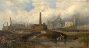 Industriell scene, 1833 av John Wilson Carmichael
