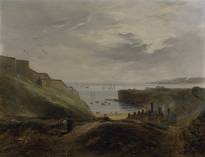 Prior's Haven, Tynemouth - Soloppgang av John Wilson Carmichael